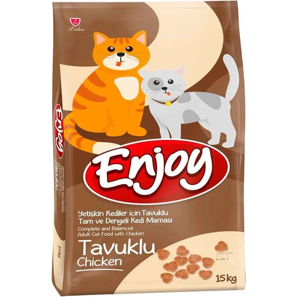 Enjoy Kedi Maması Tavuklu 15 Kg ürün görseli 1