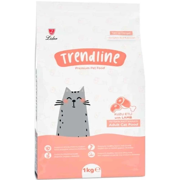 Trendline Kuzu Etli Yetişkin Kedi Maması 1 Kg ürün görseli 1