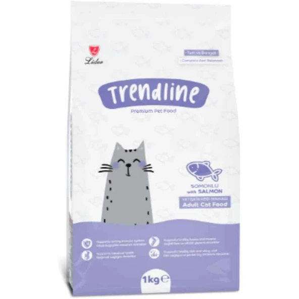 Trendline Somonlu Yetişkin Kedi Maması 1 Kg ürün görseli 1