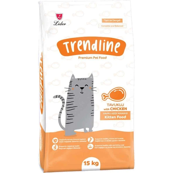 Trendline Kitten Tavuklu Yavru Kedi Maması 15 Kg ürün görseli 1