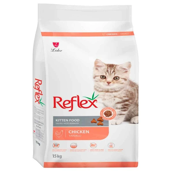 Reflex Yavru Kedi Maması Tavuklu 15 Kg ürün görseli 1