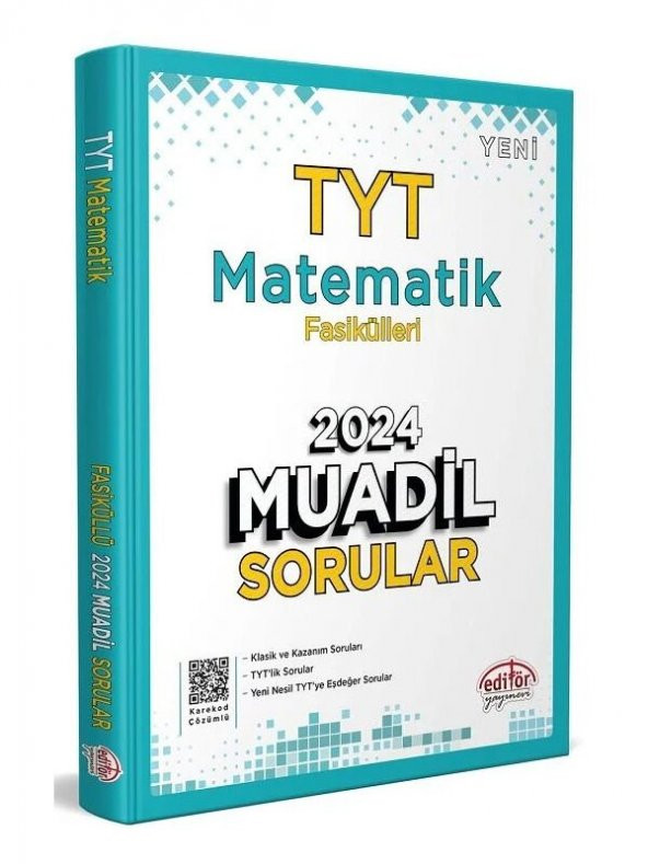 Editör 2024 YKS TYT Matematik Fasikülleri Muadil Sorular Soru Bankası Çözümlü Editör Yayınları ürün görseli 1