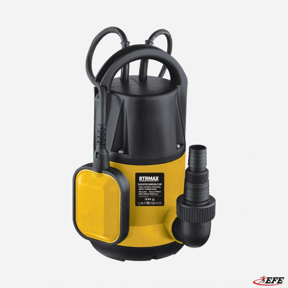 RTRMAX RTM814 Temiz Su Dalgıç Pompa 400W 8 Mt. ürün görseli 1