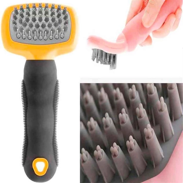 Cat Idea Banyo Fırçası Sarı ürün görseli 1
