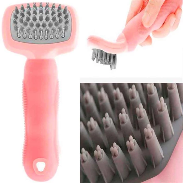 Cat Idea Banyo Fırçası Pembe ürün görseli 1