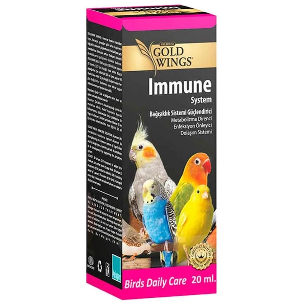 Gold Wings Immune Kuşlar İçin Enfeksiyon Önleyici Yem Katkısı 20 ml ürün görseli 1