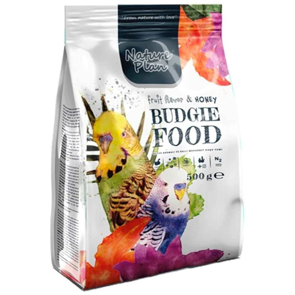 Nature Plan Meyveli Ballı Muhabbet Kuşu Yemi 500 Gr ürün görseli 1
