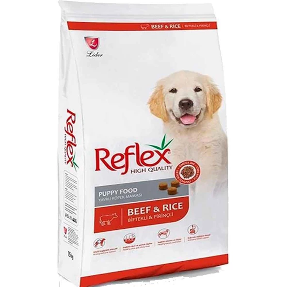 Reflex Puppy Beef Biftekli Yavru Köpek Maması 15kg ürün görseli 1