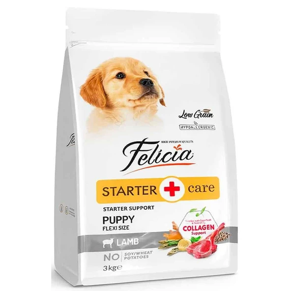 Felicia Yavru Köpek Maması Kuzulu S/M Az Tahıllı 3 Kg ürün görseli 1