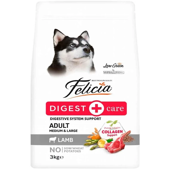 Felicia Köpek Maması Kuzu Etli Az Tahıllı 3 Kg ürün görseli 1