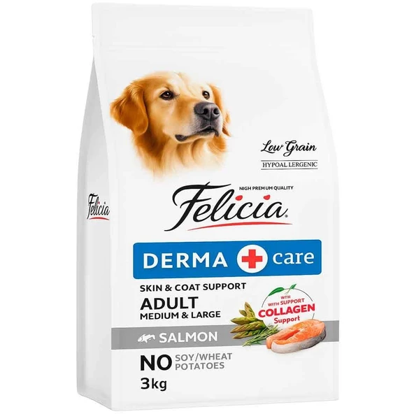 Felicia Somonlu Köpek Maması Az Tahıllı 3 Kg ürün görseli 1