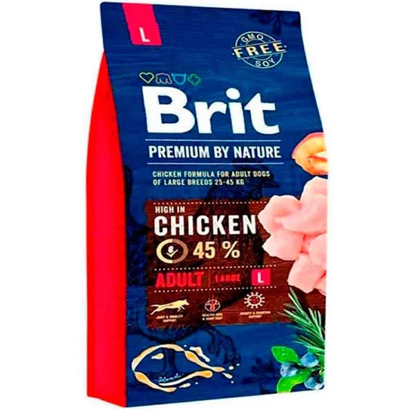 Brit Premium Tavuklu Yetişkin Büyük Irk Köpek Maması 15 kg ürün görseli 1