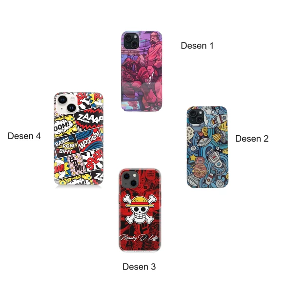 iPhone 15 Kılıf Aesir Seri Desenli Sert Kapak ürün görseli 1