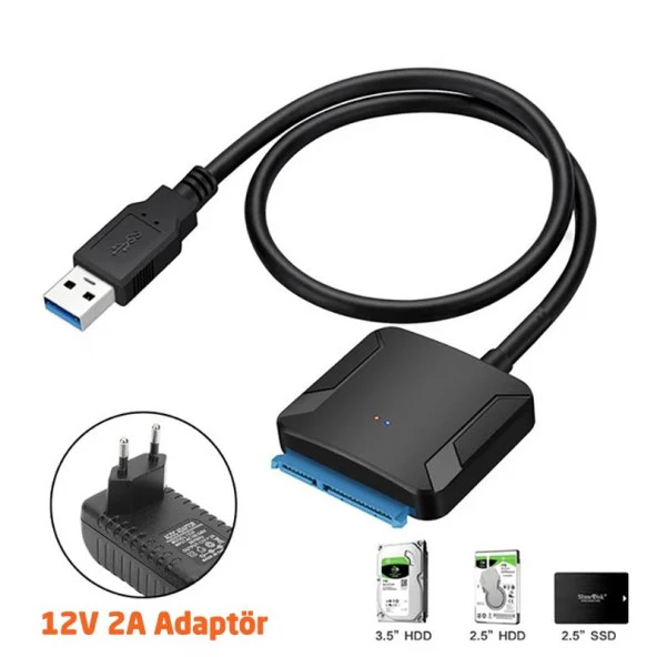 Elitstore USB 3.0 to SATA 3.5" HDD KABLO - Resim 3
