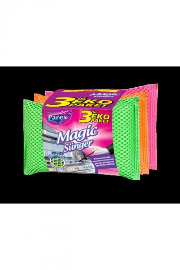 Parex Magic Bulaşik Süngeri 3lü Paket ürün görseli 1