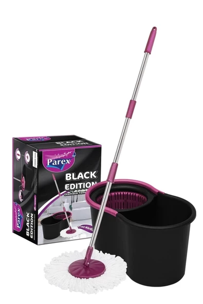 Parex Black Edition Otomatik Temizlik Seti - Kova Mop Seti ürün görseli 1