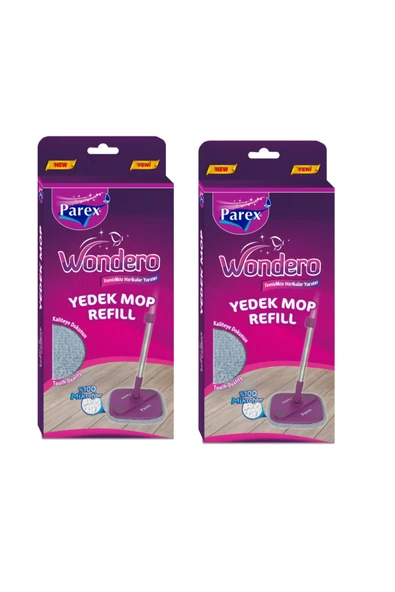 Parex Wondero Otomatik Temizlik Seti Yedek Paspas 2'li Mop ürün görseli 1