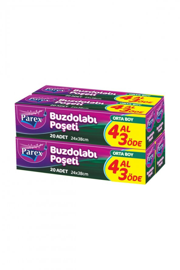 Parex Buzdolabı Poşeti 4 Al 3 Öde Orta Boy ürün görseli 1