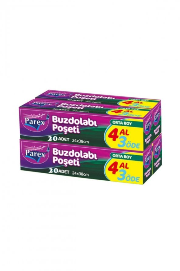 Parex Buzdolabı Poşeti 4 Al 3 Öde Orta Boy ürün görseli 1
