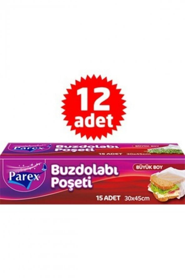 Parex Buzdolabı Poşeti Büyük Boy X 12 Adet ürün görseli 1