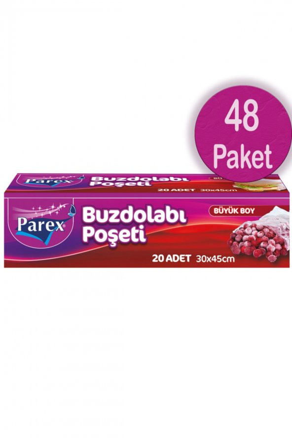 Parex Büyük Boy Buzdolabı Poşeti 48 Paket ürün görseli 1