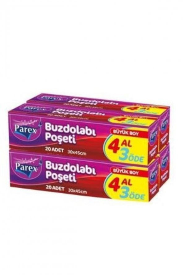 Parex Buzdolabı Poşeti Büyük Boy 4 Al 3 Öde ürün görseli 1
