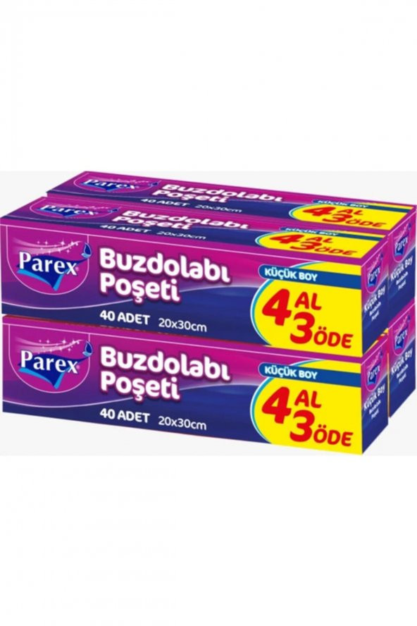 Parex Küçük Boy Buzdolabı Poşeti 4 Al 3 Öde ürün görseli 1