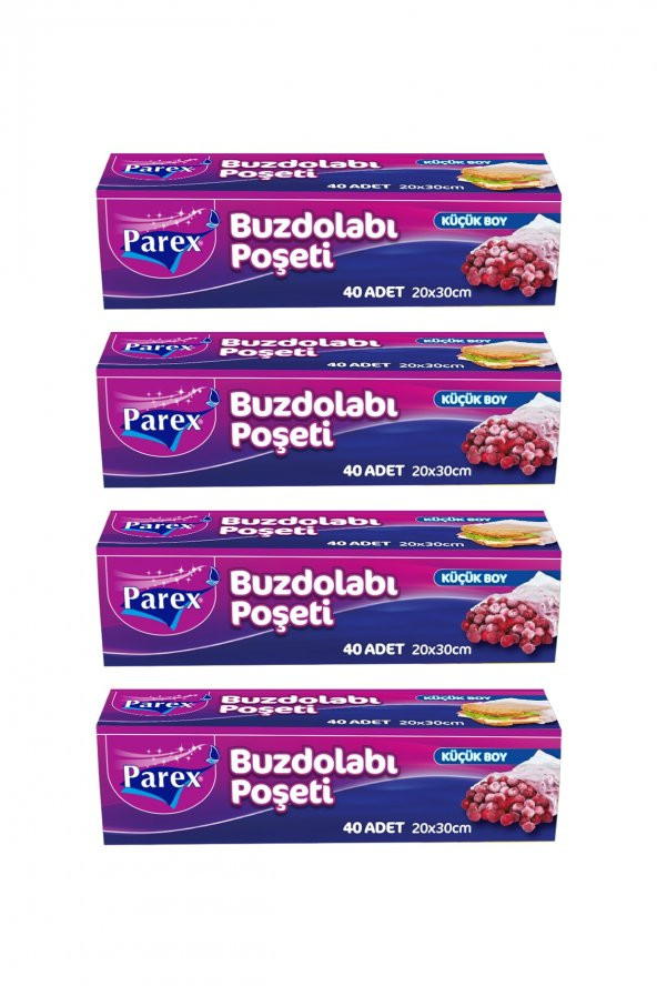 Parex 40'lı Küçük Boy Buzdolabı Poşeti X 4 Adet ürün görseli 1