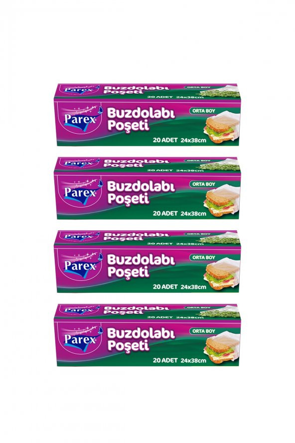 Parex Buzdolabı Poşeti Orta Boy X 4 Adet. ürün görseli 1
