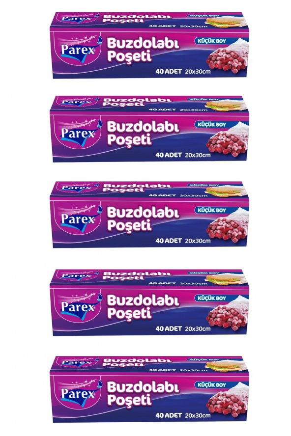 Parex Küçük Boy Buzdolabı Poşeti X 5 Adet ürün görseli 1