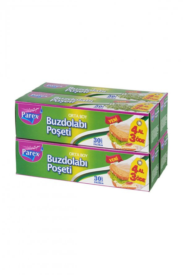 Parex Orta Boy Buzdolabı Poşeti 4 Al 3 Öde - Resim 2