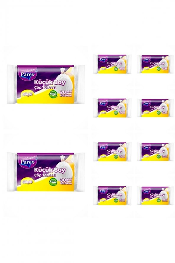 Parex Güçlü Çöp Torbası Mini Boy 10 Paket ürün görseli 1
