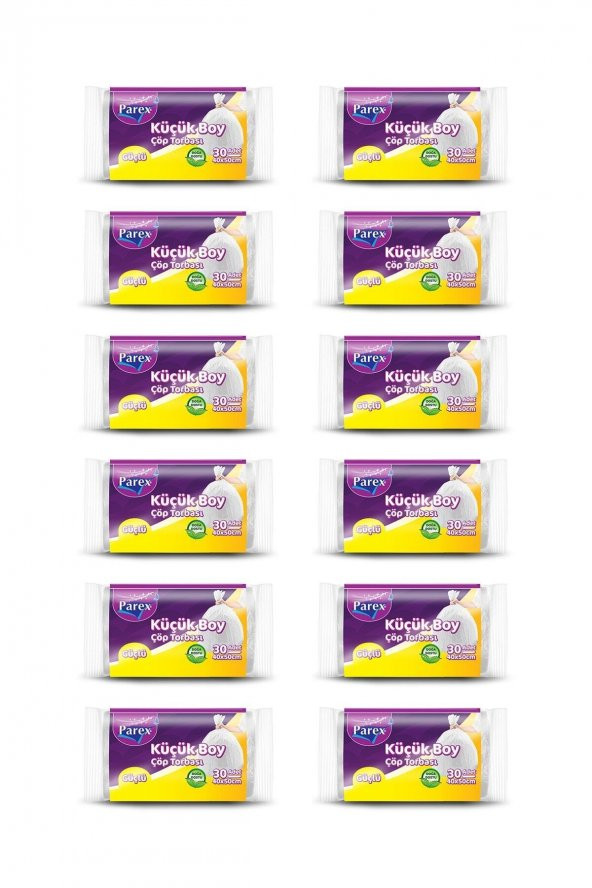 Parex Güçlü Çöp Torbasi Küçük Boy 12'li Paket ürün görseli 1
