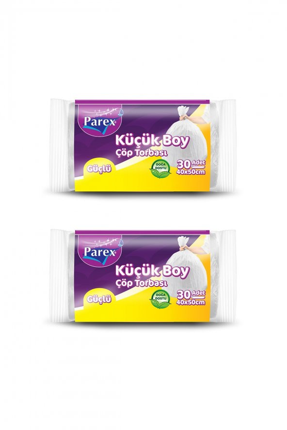 Parex Güçlü Mini Çöp Torbası Küçük Boy 2 Paket ürün görseli 1