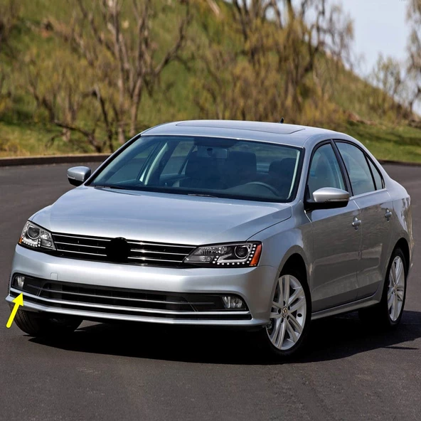 VW Jetta 2015-2018 Ön Tampon Sağ Sis Farı Çerçevesi 5C6853666E ürün görseli 1