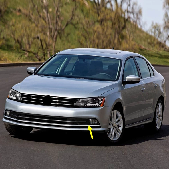 VW Jetta 2015-2018 Ön Tampon Sol Sis Farı Çerçevesi 5C6853665E ürün görseli 1