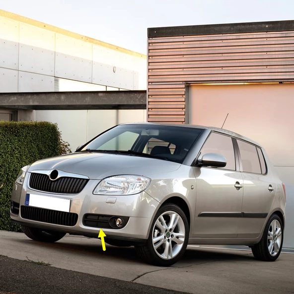 Skoda Fabia 2 Makyajsız 2007-2010 Sol Sis Farı Çerçevesi 5J0853665 ürün görseli 1