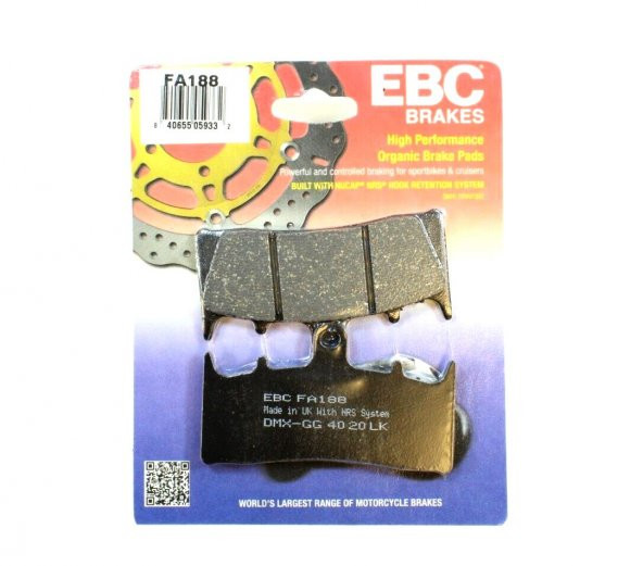 Ebc Fa188 2000-2003 Kawasaki ZX-12 R Uyumlu Ön Fren Balatası Organik Balata ürün görseli 1
