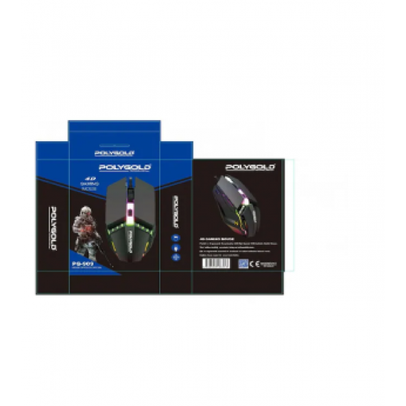 Kablolu Işıklı Optik Oyuncu Mouse Pg-909 - Resim 2