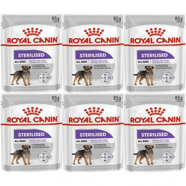 Royal Canin CCN Sterilised Pouch Köpek Yaş Maması 85gr *6 Adet ürün görseli 1