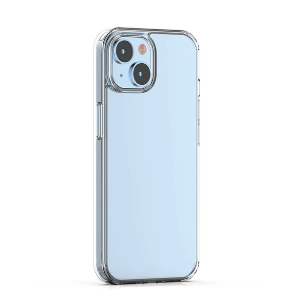 Gpack Apple iPhone 15 Plus Kılıf Coss Şeffaf Silikon 5mm Sert Silikon ürün görseli 1