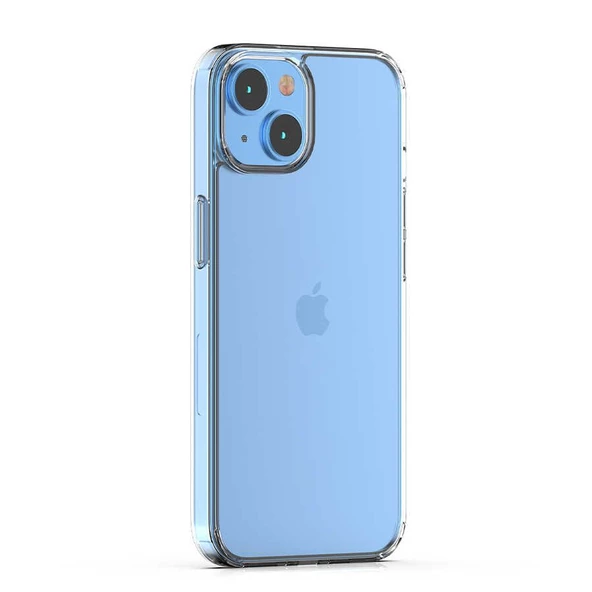 Gpack Apple iPhone 15 Plus Kılıf Coss Şeffaf Sert Kapak Silikon 5mm Nano Ekran Koruma ürün görseli 1
