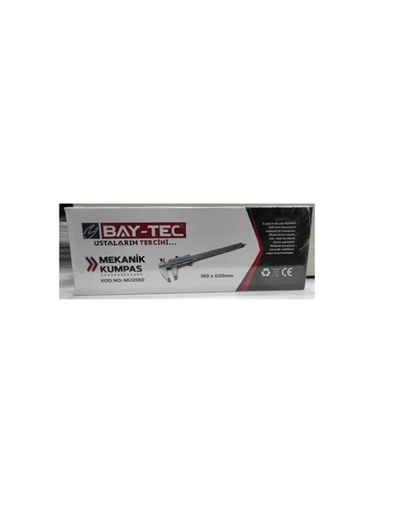 BAY-TEC MEKANİK KUMPAS 150X0,02 MM KOD:MU2550 ürün görseli 1