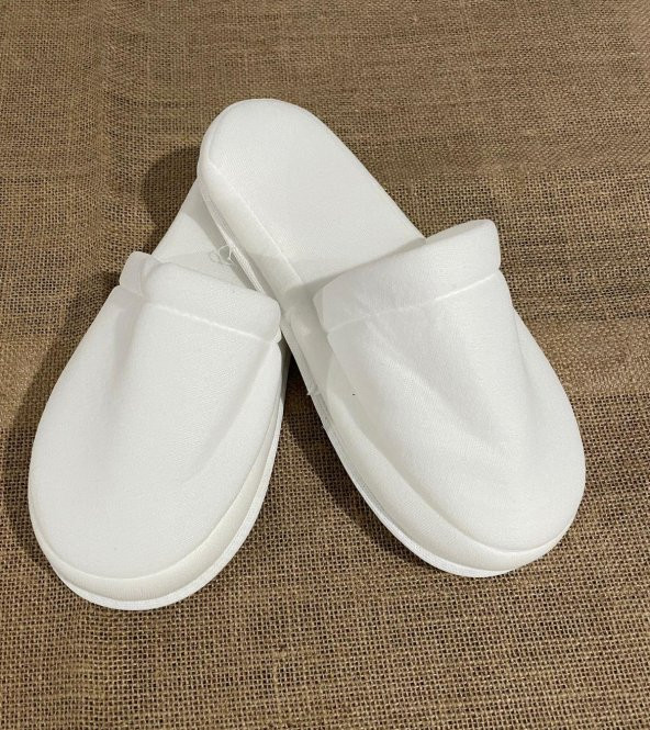 Çift Kat Polyester Havlu Süslenebilir Lohusa Terliği 5 Çift - Resim 3