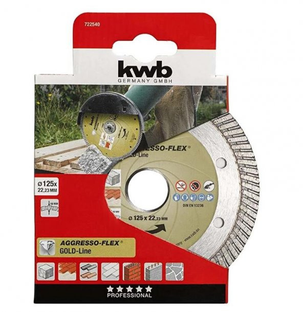 KWB 125 mm Elmas Granit Kesme 49722540 ürün görseli 1