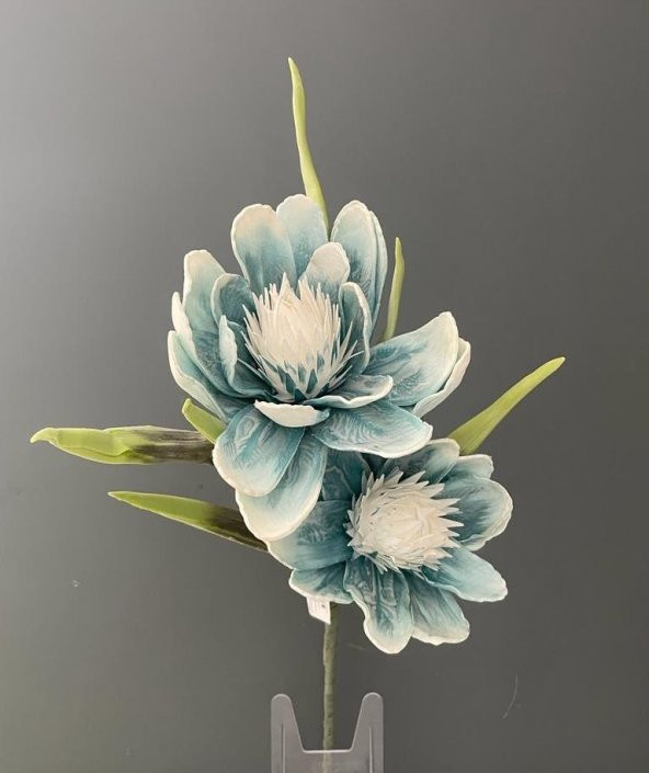 LAMEDOR KEKLİK ÇİÇEĞİ MAVİ BEYAZ 100 CM ürün görseli 1