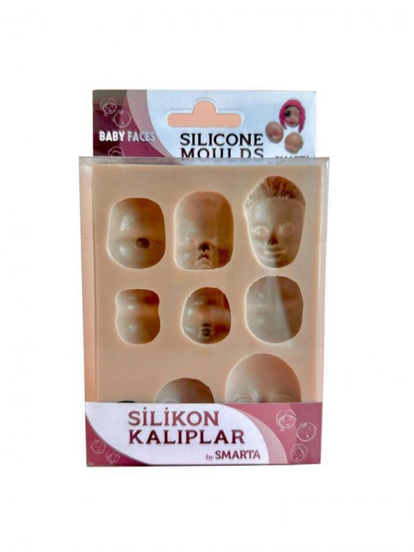 Smarta Silikon Kalıplar Bebek Yüzleri 3019 ürün görseli 1
