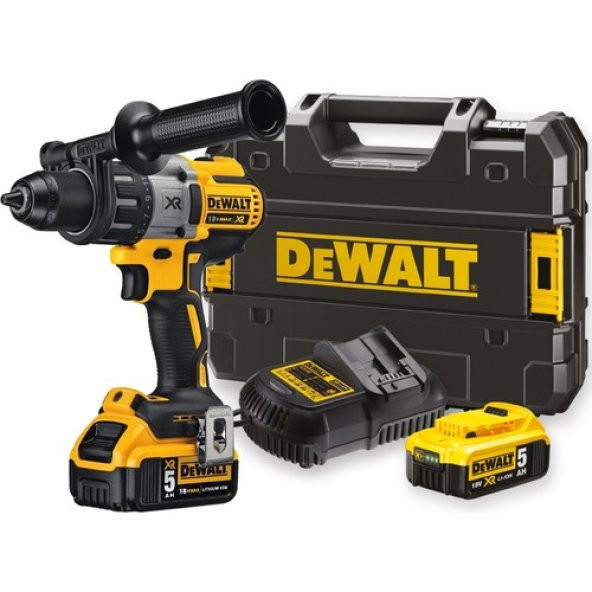 Dewalt DCD996P2-QW 18V/5.0Ah Li-ion Çift Akülü Kömürsüz Profesyonel Darbeli Matkap ürün görseli 1