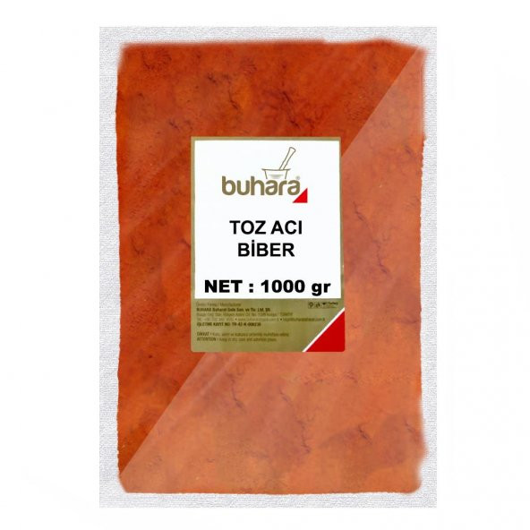 BUHARA TOZ ACI BİBER 1000 GR ürün görseli 1