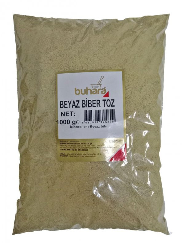 BUHARA BEYAZ BİBER TOZ 1000 GR ürün görseli 1